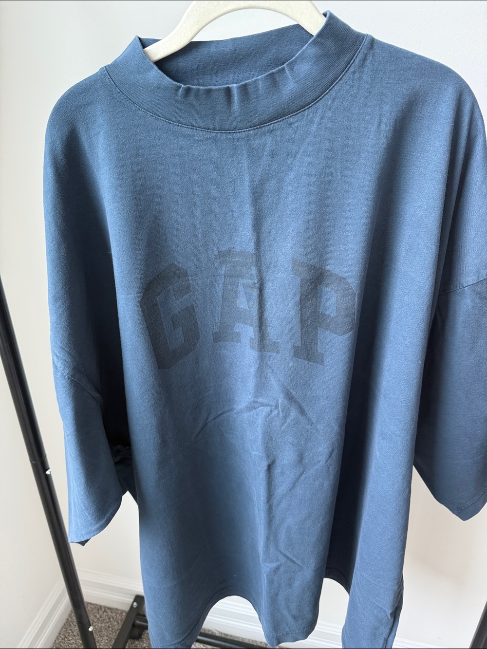Balenciaga YZY x GAP Dove Oversized Navy Blue Shirt Yeezy